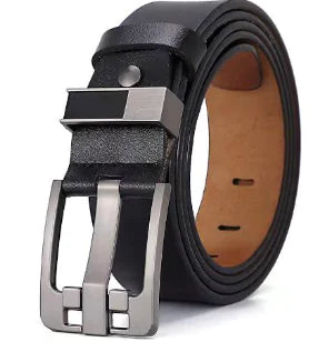 Oroscent™ Men's Leather Belt - Vintage Wide Buckle Genuine Leather - oroscent