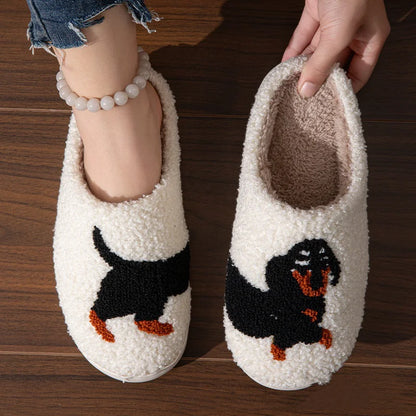 Double Fight Cartoon Cotton Slippers - oroscent