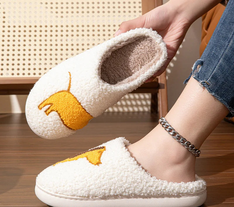Double Fight Cartoon Cotton Slippers - oroscent